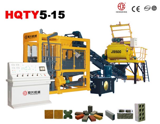 QT5-15小型(xing)空心磚(zhuan)機 混凝(níng)土空心(xin)砌塊成(chéng)型機