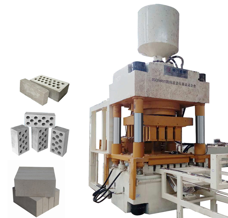 靜(jing)壓制磚機